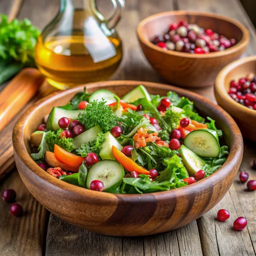 Tavaszi Gránátalmás Zöldségsaláta