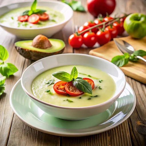 Avokádós Krémleves Friss Paradicsommal